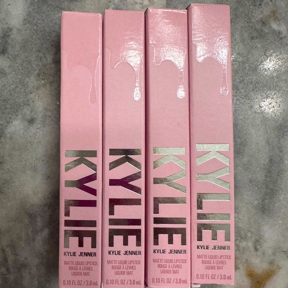 4 Kylie Cosmetics lipsticks. Unused.
